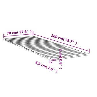 Lattenbodem 70x200 cm massief grenenhout 9