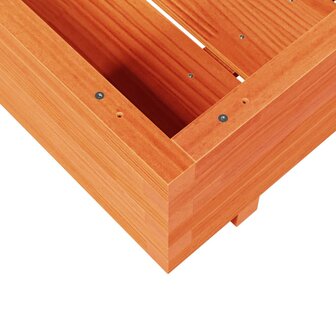 Plantenbak 80x80x26,5 cm massief grenenhout wasbruin 8