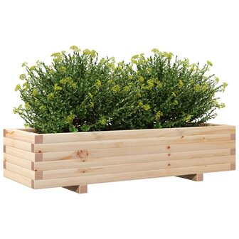 Plantenbak 110x40x26,5 cm massief grenenhout 4