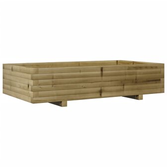 Plantenbak 110x60x26,5 cm ge&iuml;mpregneerd grenenhout 7