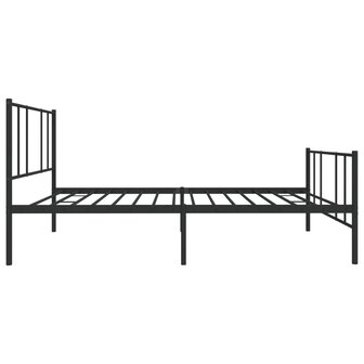 Bedframe met hoofd- en voeteneinde metaal zwart 90x190 cm 7