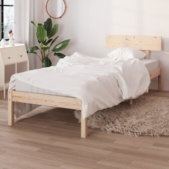 Bedframe massief hout 75x190 cm 1