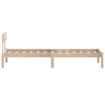 Bedframe massief hout 75x190 cm 5