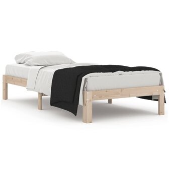 Bedframe massief hout 90x190 cm 2