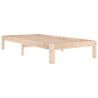 Bedframe massief hout 90x190 cm 3