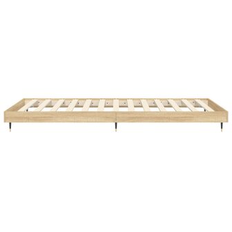 Bedframe bewerkt hout sonoma eikenkleurig 75x190 cm 7