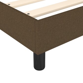 Boxspringframe stof donkerbruin 200x200 cm 7