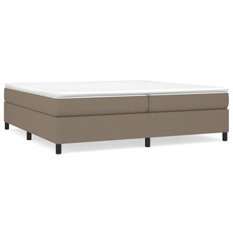 Boxspringframe stof taupe 200x200 cm 2