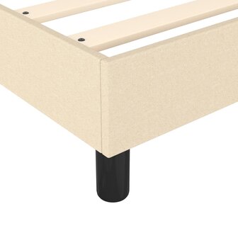 Boxspringframe stof cr&egrave;mekleurig 200x200 cm 7