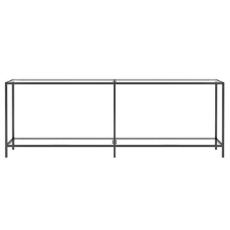 Wandtafel 220x35x75,5 cm gehard glas transparant 3