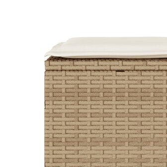 3-delige Bistroset met kussens poly rattan beige 10