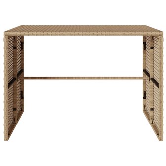 3-delige Tuinset met kussens poly rattan beige 9