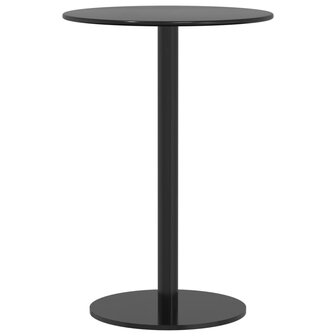 Tuintafel rond &Oslash;50x72 cm staal zwart 2