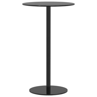 Tuintafel rond &Oslash;60x105 cm staal zwart 2