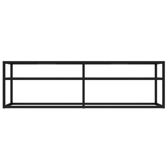 Tv-meubel 140x40x40,5 cm gehard glas transparant 3