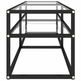 Tv-meubel 140x40x40,5 cm gehard glas transparant 4