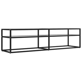 Tv-meubel 160x40x40,5 cm gehard glas transparant 2