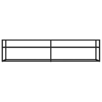 Tv-meubel 180x40x40,5 cm gehard glas transparant 3