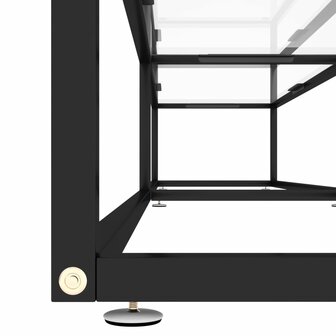 Tv-meubel 220x40x40,5 cm gehard glas transparant 5