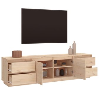 Tv-meubel 176x37x47,5 cm massief grenenhout 5