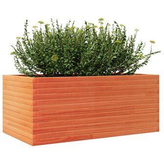 Plantenbak 110x60x45,5 cm massief grenenhout wasbruin 4