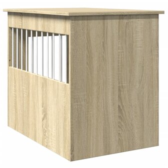 Hondenbench 55 x 80 x 68 cm bewerkt hout sonoma eikenkleurig 6