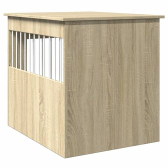 Hondenbench 64,5x80x71 cm bewerkt hout sonoma eikenkleurig 6