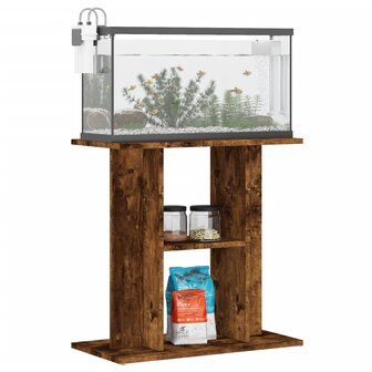 Aquariumstandaard 60x30x60 cm bewerkt hout gerookt eikenkleurig 3