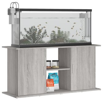 Aquariumstandaard 121x41x58 cm bewerkt hout grijs sonoma eiken 3