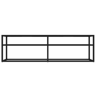 Tv-meubel 140x40x40,5 cm gehard glas zwart 3