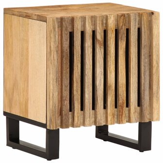 Nachtkastjes 2 st 40x33x46 cm massief ruw mangohout 2