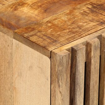 Nachtkastjes 2 st 40x33x46 cm massief ruw mangohout 8