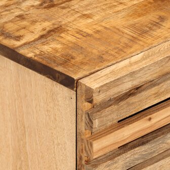 Nachtkastjes 2 st 40x33x46 cm massief ruw mangohout 7