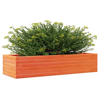 Plantenbak 110x40x23 cm massief grenenhout wasbruin 4