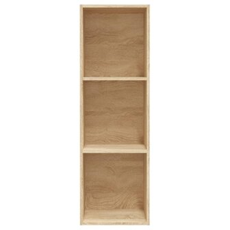 Boekenkast/tv-meubel 36x30x114cm bewerkt hout sonoma eikenkleur 5