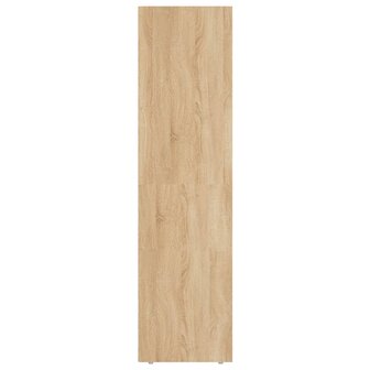 Boekenkast/tv-meubel 36x30x114cm bewerkt hout sonoma eikenkleur 6