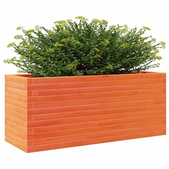 Plantenbak 110x40x46 cm massief grenenhout wasbruin 4