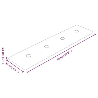 Wandpanelen 12 st 1,08 m&sup2; 60x15 cm kunstleer zwart 8