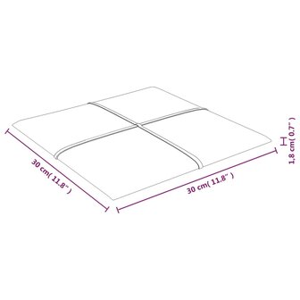 Wandpanelen 12 st 1,08 m&sup2; 30x30 cm fluweel geel 8