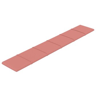 Wandpanelen 12 st 1,62 m&sup2; 90x15 cm fluweel roze 3