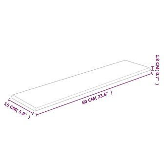 Wandpanelen 12 st 1,08 m&sup2; 60x15 cm stof cr&egrave;mekleurig 8