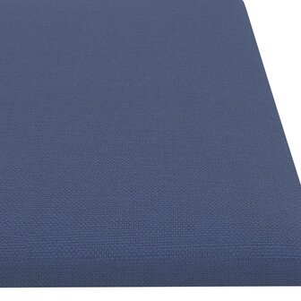 Wandpanelen 12 st 1,08 m&sup2; 60x15 cm stof blauw 6