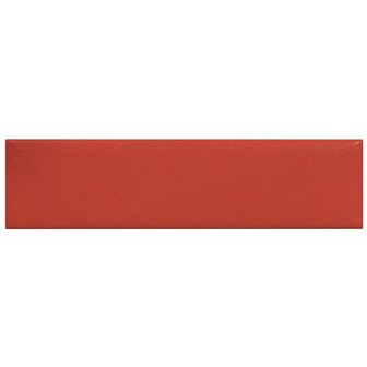 Wandpanelen 12 st 1,08 m&sup2; 60x15 cm kunstleer rood 3