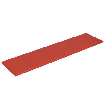 Wandpanelen 12 st 1,08 m&sup2; 60x15 cm kunstleer rood 5