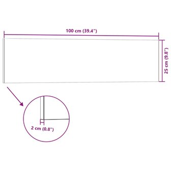 Wandpanelen 14 st 3D 100x25 cm EPS lichtgrijs 6