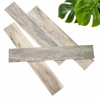 WallArt Planken hout-look schuurhout eiken whitewash 3