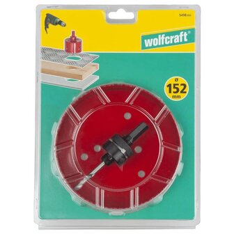 wolfcraft Gatenzaag 152 mm bimetaal rood 5498000 2