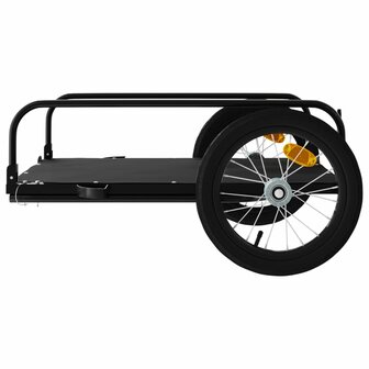 Fietstrailer 126x63x34 cm ijzer zwart 6