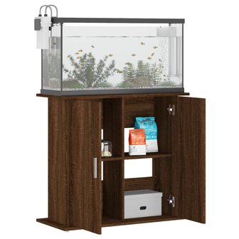 Aquariumstandaard 81x36x73 cm bewerkt hout bruin eikenkleur 4