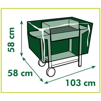 Nature Beschermhoes voor gasbarbecues 103x58x58 cm 3